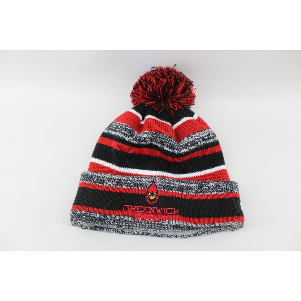 New‎ Era Greenwich Rugby Embroidered Cuffed Knit Pom Pom Winter Hat